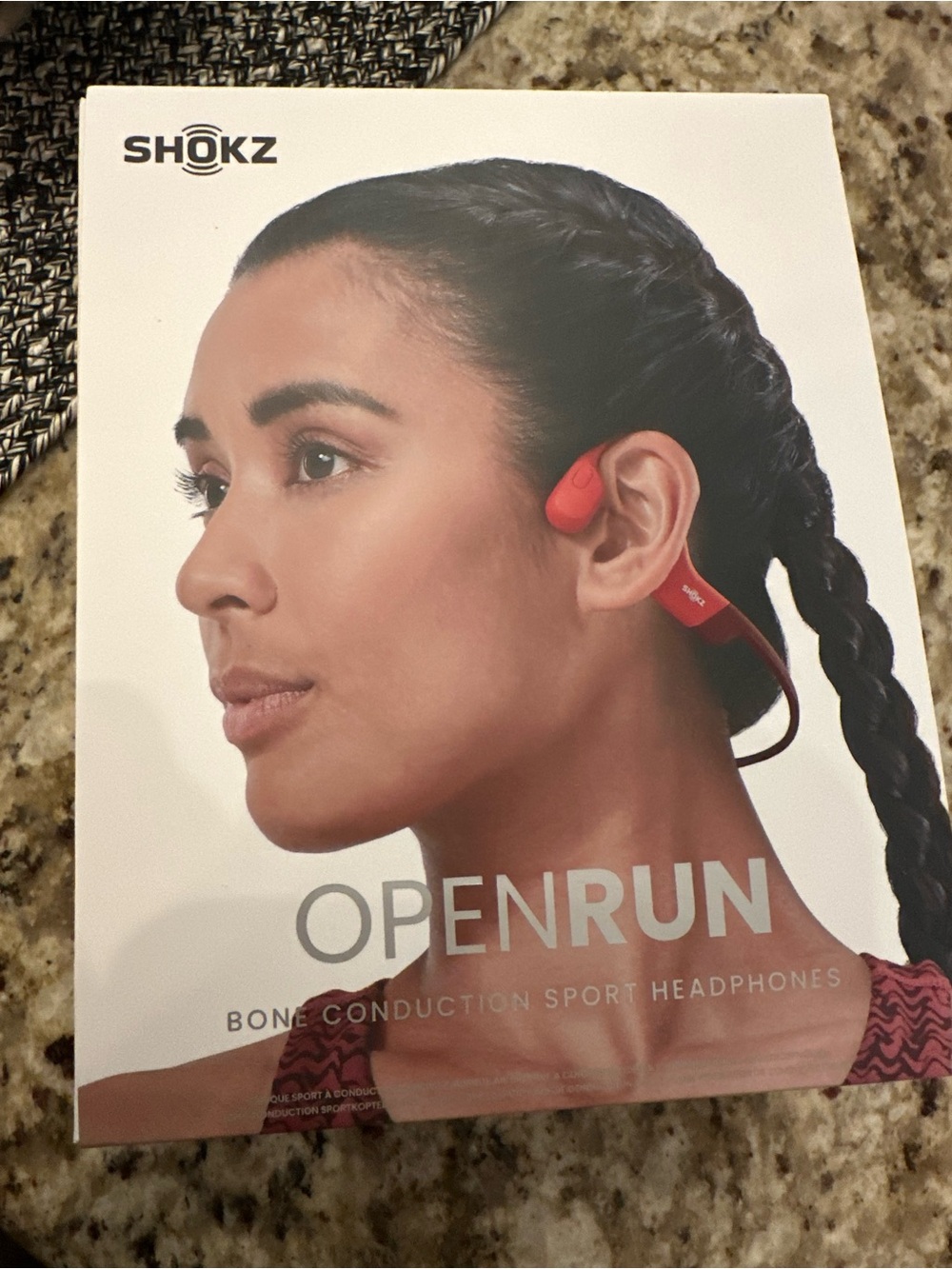 NIB Shokz OpenRun Wireless Bone Conduction Sport Headphones Red S803